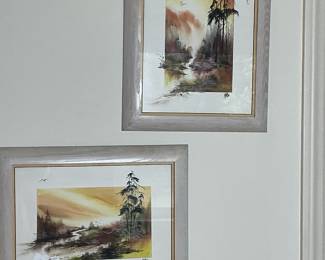 Watercolor signed by GHW I believe. $125 each.