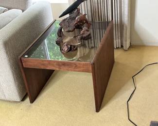 Walnut end table $300