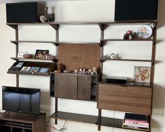 Danish walnut shelving unit $1500