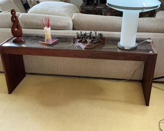 Walnut sofa table $570