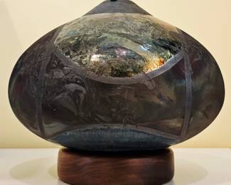 RAKU POTTERY VASE