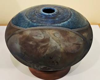 RAKU POTTERY VASE