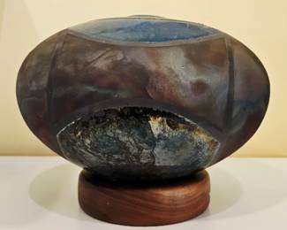 RAKU POTTERY VASE