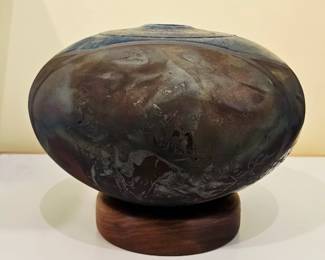 RAKU POTTERY VASE