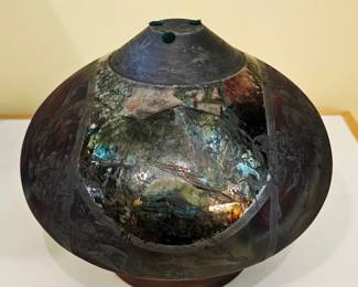 RAKU POTTERY VASE