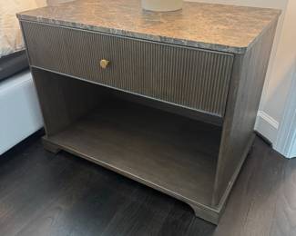 Restoration Hardware 1 Drawer Side Table (32-1/2"W x 20-1/2"D x 20-1/2"H / 2 Available)