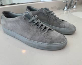 Men's Grey Suede Sneakers Size = 11