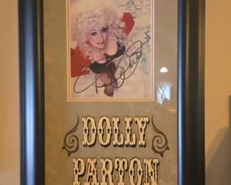 Autographed Dolly Parton Poster