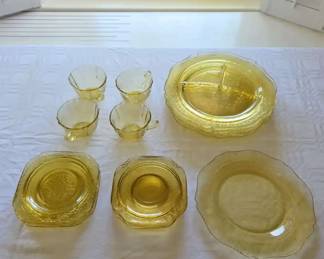 yello depression glass