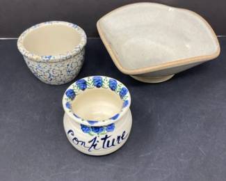 3 ceramic bowls