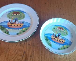 Set of Villeroy Boch Naif Noahs Ark Porcelain Plates
