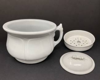 chamber pot and soap dish