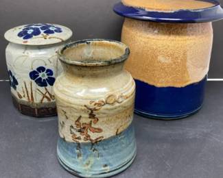 Handcrafted Studio Pottery Crocks