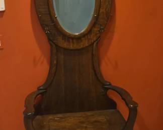 hall bench and coat rack