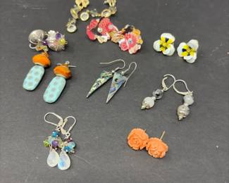 earrings 9 pair