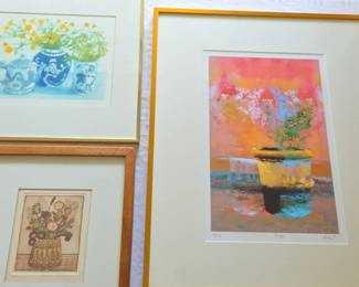 3 floral prints