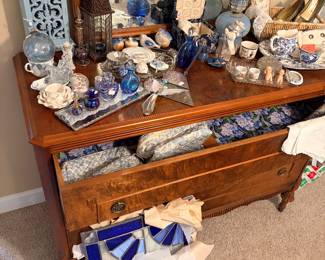 Dresser was kept by family member but everything on it for sale