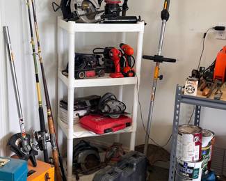 more tools and fishing poles