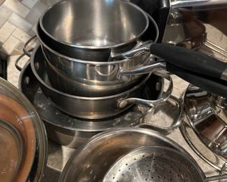 stainless steel pots and pans