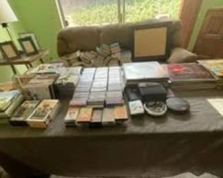 Cassettes, DVDs, Albums, CDs