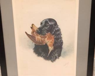 Boris Riab Colored Etching, Russian Artist 