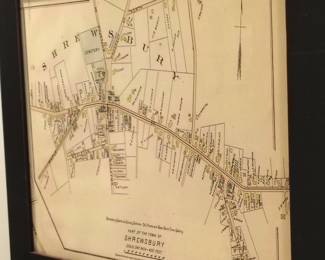 Shrewsbury Framed Map
