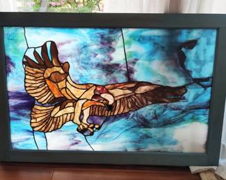 Stained Glass Eagle Art