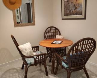 Ratan Table and Chairs 