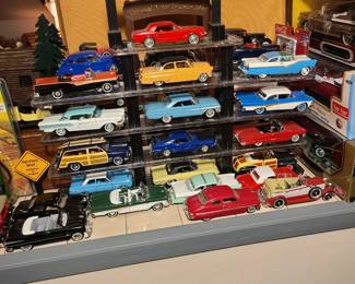 Die-cast classic cars multiple scales