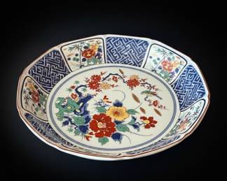 Imari Style Porcelain Charger Plate