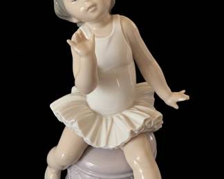 Lladro "Girl with Ballerina Tutu" Porcelain Figurine