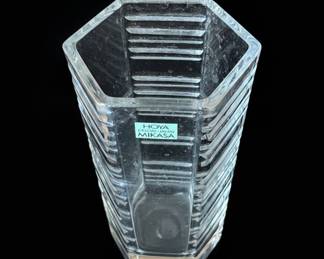 Hoya Crystal Mikasa Hexagonal Vase