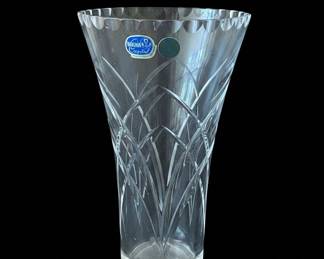 Bohemia Crystal Hand Cut Vase