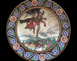 The Russian Fairy Tales "Koshchei carries off Maria Morevna" Collector Plate