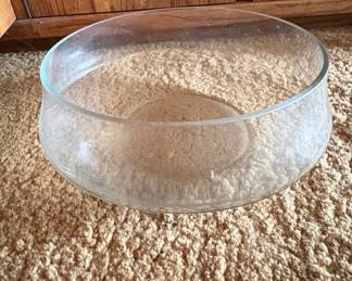 Clear Glass Floating Candle Bowl