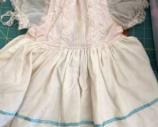 Vintage Doll Dress with Lace and Tulle