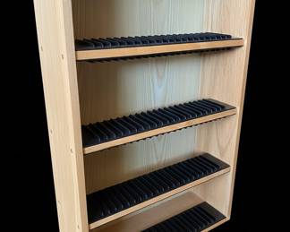 Wooden Media Storage Shelf