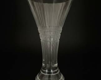 Set of Two Fluted Crystal Glasses