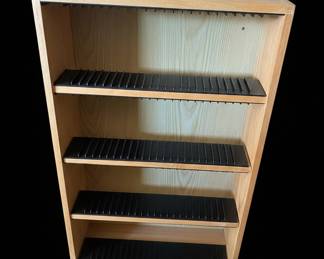 Wooden Media Storage Shelf