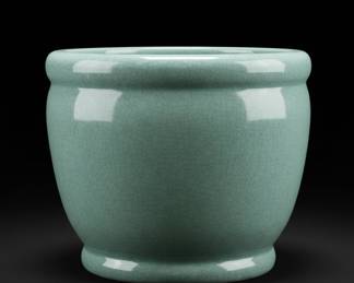Celadon Crackle Glaze Ceramic Fish Bowl Planter