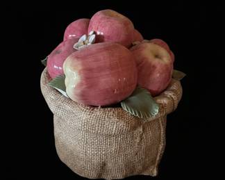 Guzzini "Fruit Basket" Ceramic Apples