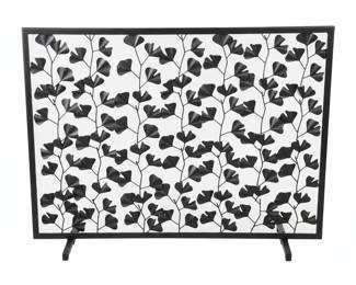 Ginkgo Leaf Fireplace Screen
