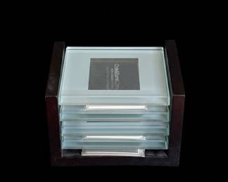 Crate & Barrel "Swing" Photo Coasters Set