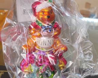 Christopher Radko Glass Ornaments - Cupcake and Winnie the Pooh