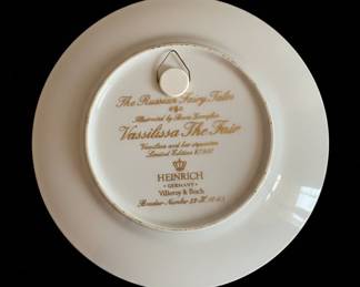 Villeroy & Boch "Vassilissa the Fair" Collector Plate