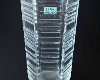 Hoya Crystal Mikasa Hexagonal Vase