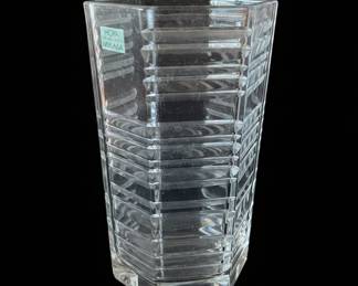Hoya Crystal Mikasa Hexagonal Vase