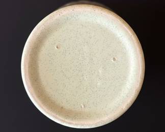 VINTAGE BAUER POTTERY LIGHT SPECKLED GREEN PLANTER MCM