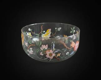 Vintage Lenox Butterfly Meadow Glass Serving Bowl