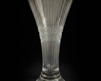 Art Deco Fluted Crystal Glasses - Pair